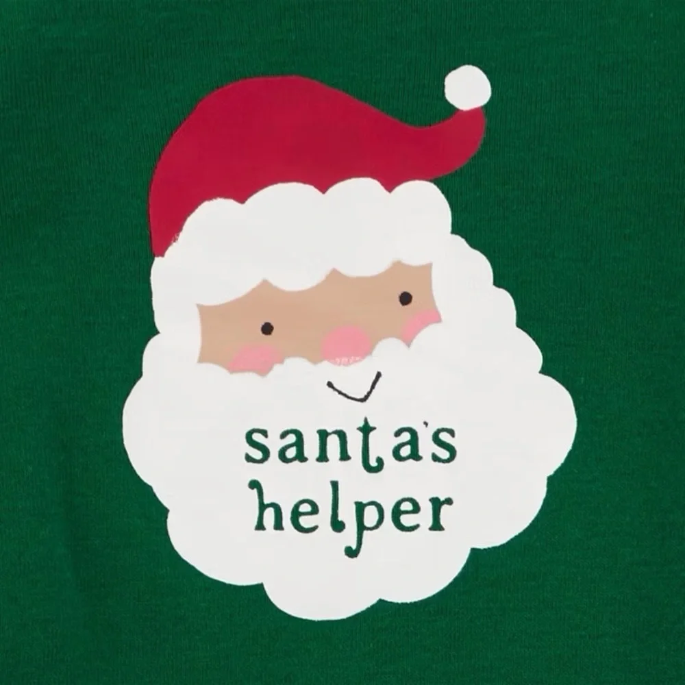 Carter's Just One You nwt Baby Christmas 2pk Santa Bodysuit Green/White